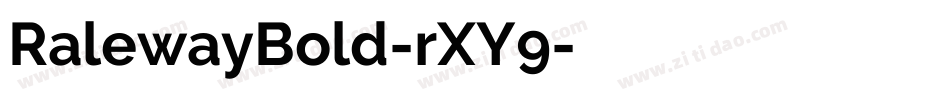 RalewayBold-rXY9字体转换