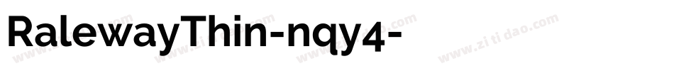 RalewayThin-nqy4字体转换