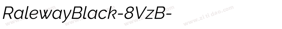 RalewayBlack-8VzB字体转换