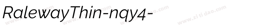 RalewayThin-nqy4字体转换