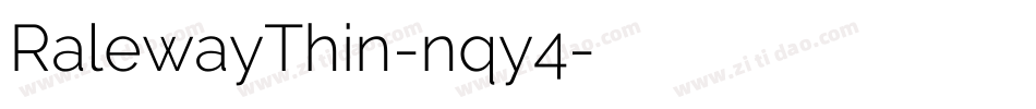 RalewayThin-nqy4字体转换
