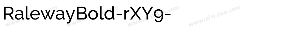 RalewayBold-rXY9字体转换
