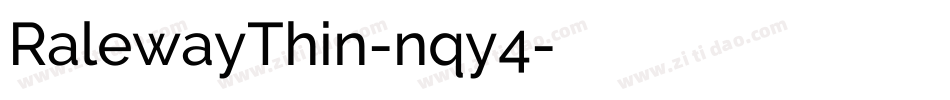 RalewayThin-nqy4字体转换