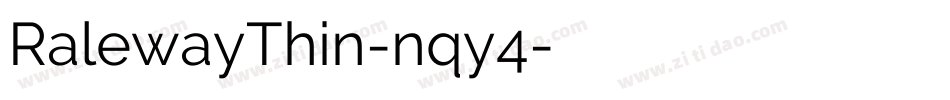 RalewayThin-nqy4字体转换