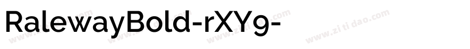 RalewayBold-rXY9字体转换