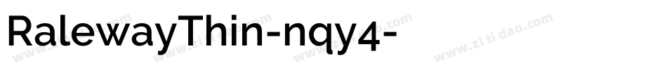 RalewayThin-nqy4字体转换