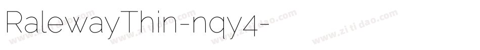 RalewayThin-nqy4字体转换