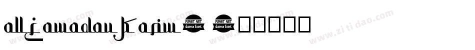 allRamadanKarim-字体转换
