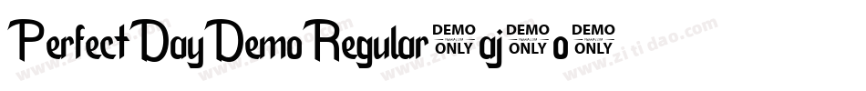 PerfectDayDemoRegular-aj2o字体转换
