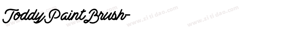 ToddyPaintBrush字体转换