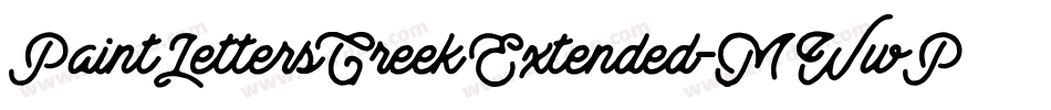 PaintLettersGreekExtended-MWwP字体转换