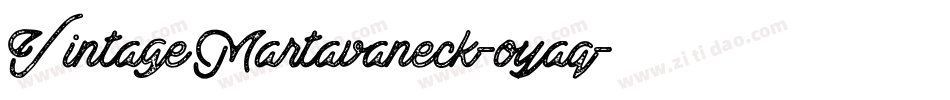 VintageMartavaneck-oyaq字体转换