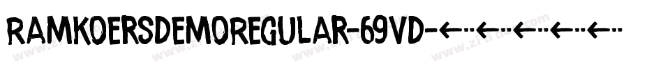 RamkoersDemoRegular-69VD字体转换