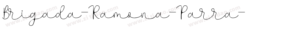 Brigada-Ramona-Parra字体转换