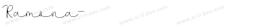Ramona字体转换