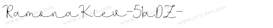 RamonaKiev-51aDZ字体转换