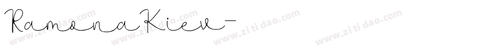 RamonaKiev字体转换