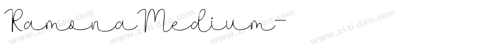 RamonaMedium字体转换