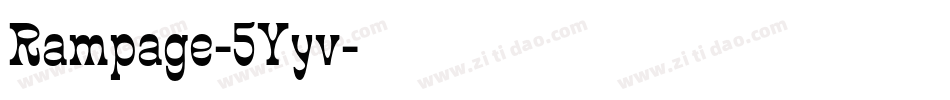 Rampage-5Yyv字体转换