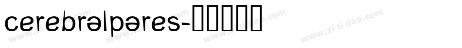 cerebralpares字体转换
