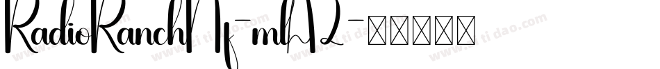 RadioRanchNf-mlA2字体转换