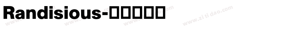 Randisious字体转换