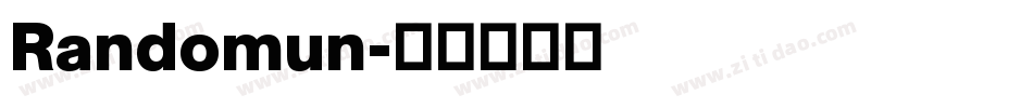 Randomun字体转换