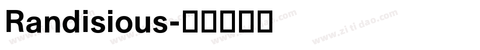 Randisious字体转换