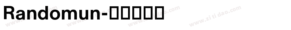 Randomun字体转换