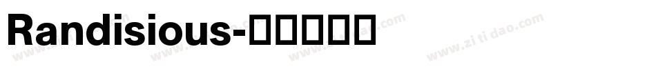 Randisious字体转换
