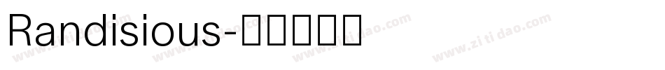 Randisious字体转换