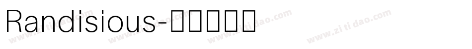 Randisious字体转换