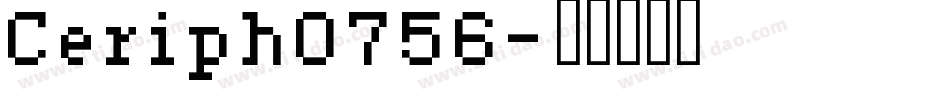 Ceriph0756字体转换