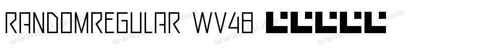 RandomRegular-wv48字体转换