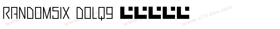 RandomSix-DOLq9字体转换