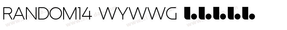 Random14-WyWwG字体转换