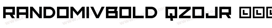RandomIvBold-qZojr字体转换