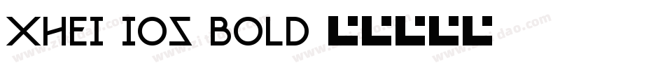 XHei-iOS-Bold字体转换