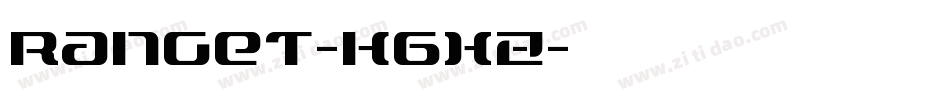 Ranget-K6XZ字体转换