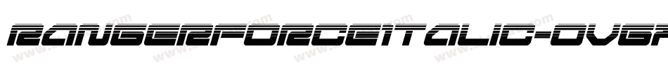 RangerForceItalic-OVGx4字体转换