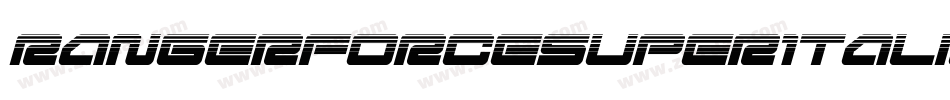 RangerForceSuperItalic-x3RWK字体转换
