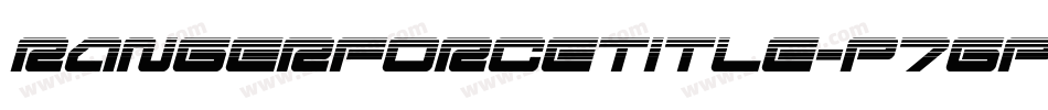 RangerForceTitle-p7gPK字体转换