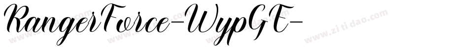 RangerForce-WypGE字体转换