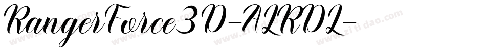 RangerForce3D-ALRDL字体转换