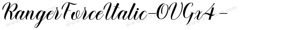 RangerForceItalic-OVGx4字体转换