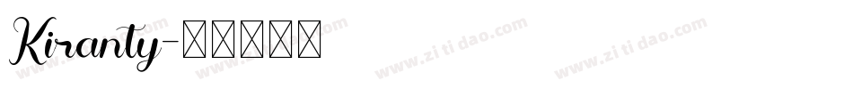 Kiranty字体转换