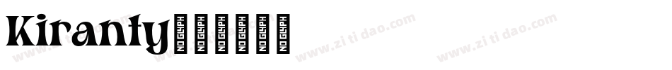 Kiranty字体转换