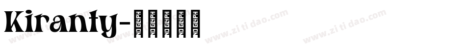 Kiranty字体转换