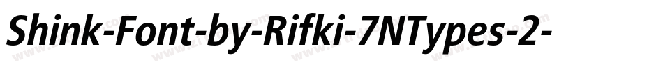 Shink-Font-by-Rifki-7NTypes-2字体转换