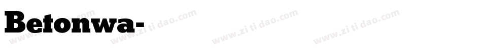 Betonwa字体转换